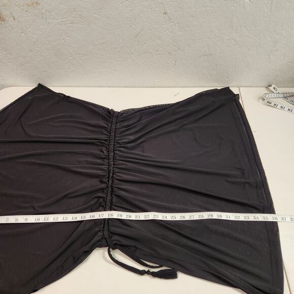 Torrid Short Mesh Drawstring Waist Coverup Dress Size 0X - Picture 10 of 11